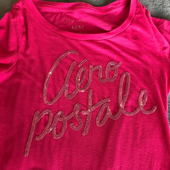Aeropostale Pink Sequin Shirt - Picture 5 of 5